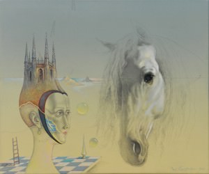 La dama del Caballo II. Óleo sobre lienzo, 46 x 55 cm. 2012